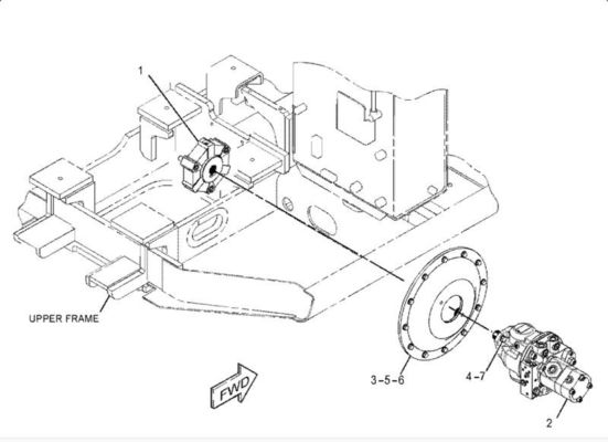 Pompes hydrauliques pour excavatrice Rexroth AP2D25 341-7666 Pour le TQE304.5 305C 306