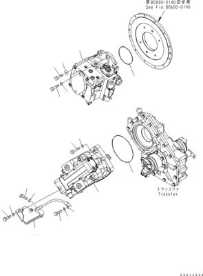 705-52-30960 720-1L-00010 720-1L-04160 720-1L-01010 Pour la pompe à pistons hydraulique HST WA100-5 de Komatsu