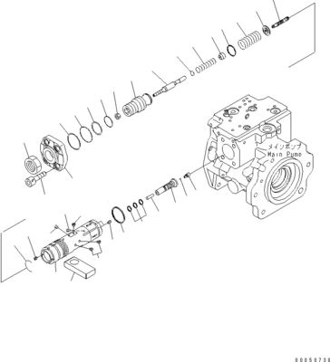 708-1L-00710 708-1L-01710 708-1L-04230 Pour chargeur Komatsu Wa450-6 Wa470-6 Wa480-6 Pompe à piston hydraulique principale