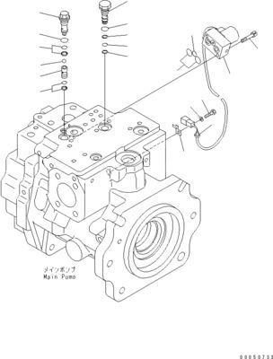 708-1L-00710 708-1L-01710 708-1L-04230 Pour chargeur Komatsu Wa450-6 Wa470-6 Wa480-6 Pompe à piston hydraulique principale