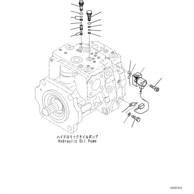 708-1g-00060 708-1g-01060 708-1g-04310 Pour Komatsu Wa470-6 Wa480-6 Pompes à piston hydraulique
