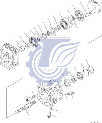 708-1T-00440 708-1T-00421 708-1T-01420 708-1T-04410 Pour la pompe à piston hydraulique Komatsu D155AX-5