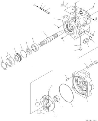 708-1W-00961 708-1W-01850 708-1W-00010 Pour Komatsu