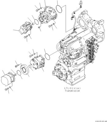 708-1W-00961 708-1W-01850 708-1W-00010 Pour Komatsu