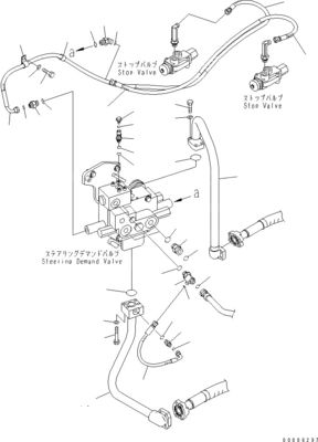 708-1W-00960 708-1W-00850 708-1W-03710 Pour Komatsu WA450-6 WA470-6 WA480-6 pompe à direction à piston hydraulique
