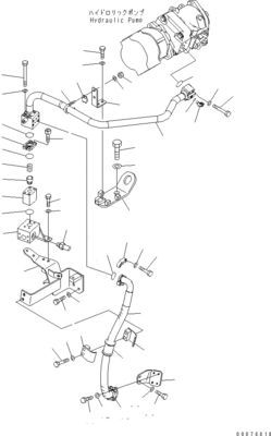 708-1W-00960 708-1W-00850 708-1W-03710 Pour Komatsu WA450-6 WA470-6 WA480-6 pompe à direction à piston hydraulique