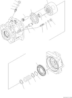 708-1U-00171 708-1U-00150 708-1U-00151 Pour Komatsu WA380-6 WA430-6 Pompes hydrauliques