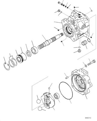 708-1U-00120 708-1U-00140 708-1U-00170 Pour Komatsu WA380-6 WA430-6 Pompe hydraulique pompe de direction
