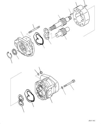 708-1U-00120 708-1U-00140 708-1U-00170 Pour Komatsu WA380-6 WA430-6 Pompe hydraulique pompe de direction