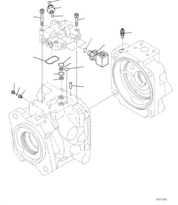 708-1W-00820 708-1W-00731 708-1W-00952 Pour Komatsu WA500-6 Pompes hydrauliques