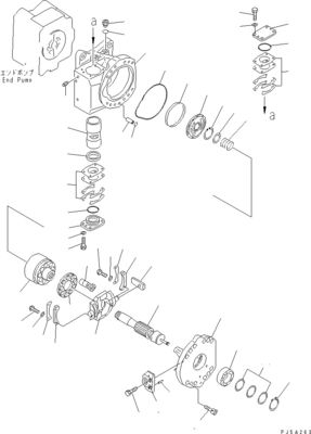 708-2L-00960 708-2L-00961 708-2L-05420 Pour Komatsu WA700-3 Pompes hydrauliques