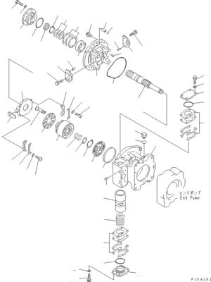 708-2L-00960 708-2L-00961 708-2L-05420 Pour Komatsu WA700-3 Pompes hydrauliques