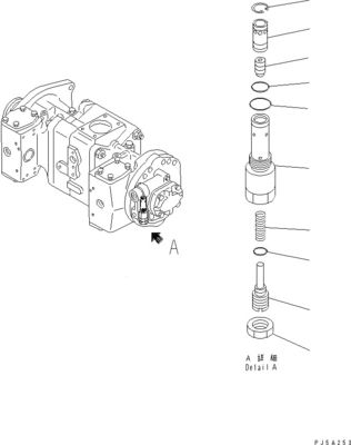 708-2L-00960 708-2L-00961 708-2L-05420 Pour Komatsu WA700-3 Pompes hydrauliques