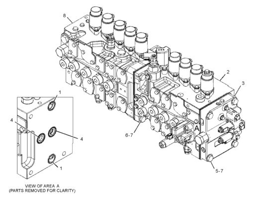 CAT 455-2663 424-937 Valve de commande principale 349E 349F 352 Construction minière Démolition Parties de machines de construction
