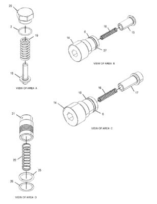 CAT 455-2663 424-937 Valve de commande principale 349E 349F 352 Construction minière Démolition Parties de machines de construction
