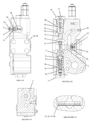 CAT 455-2663 424-937 Valve de commande principale 349E 349F 352 Construction minière Démolition Parties de machines de construction