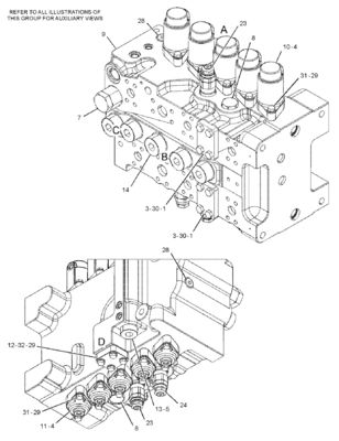 CAT 455-2663 424-937 Valve de commande principale 349E 349F 352 Construction minière Démolition Parties de machines de construction