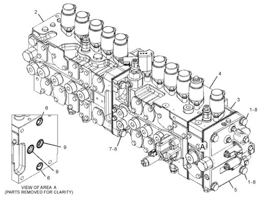 CAT 455-2663 424-937 Valve de commande principale 349E 349F 352 Construction minière Démolition Parties de machines de construction