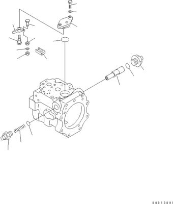 708-1W-00600 708-1S-00910 R7081S00910 R7081W00600 Pour Komatsu D475A-5 Bulldozer pompe hydraulique à ventilateur pompe à piston