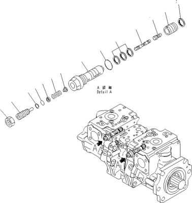 708-2G-00800 708-2G-00801 708-2G-01081 Pour le chargeur Komatsu WA600-6 Pompes hydrauliques Pompes à piston Pompes principales Haute qualité