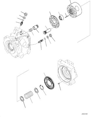 708-1W-02260 708-1W-02270 708-1W-00450 708-1W-00460 Pour camions Komatsu HM400-3 Pompes hydrauliques de direction et pompes de levage