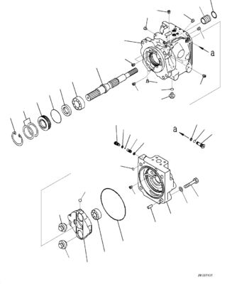 708-1W-02260 708-1W-02270 708-1W-00450 708-1W-00460 Pour camions Komatsu HM400-3 Pompes hydrauliques de direction et pompes de levage