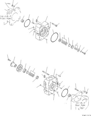 708-2L-00950 708-25-02044 708-2L-00951 708-2L-05420 Pour Komatsu WA800-3 WA900-3 pompe de chargement hydraulique pompe principale