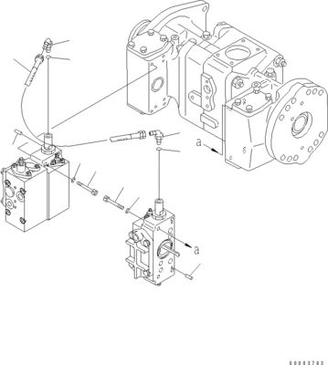 708-2L-00950 708-25-02044 708-2L-00951 708-2L-05420 Pour Komatsu WA800-3 WA900-3 pompe de chargement hydraulique pompe principale