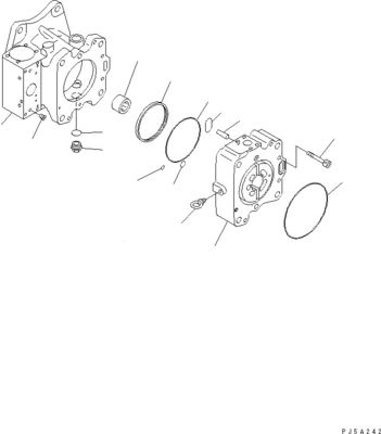 708-2L-00950 708-25-02044 708-2L-00951 708-2L-05420 Pour Komatsu WA800-3 WA900-3 pompe de chargement hydraulique pompe principale