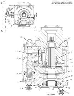 292-8767 10R7401 CA2928767 Pour CAT LOADER 950H 962H IT62H PUMPE GP-PISTON pompe hydraulique principale marché de rechange de haute qualité