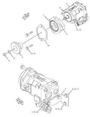 292-8767 10R7401 CA2928767 Pour CAT LOADER 950H 962H IT62H PUMPE GP-PISTON pompe hydraulique principale marché de rechange de haute qualité