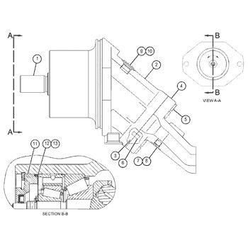 159-7162 0R4613 Pour le moteur hydraulique CAT D8R, D8R II GP-PISTON