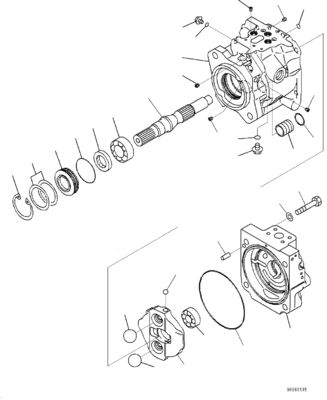 708-1W-00883 708-1W-00882 708-1W-00881 Pour Komatsu WA430-6 pompe hydraulique pompe principale pompe chargeuse pompe après-vente
