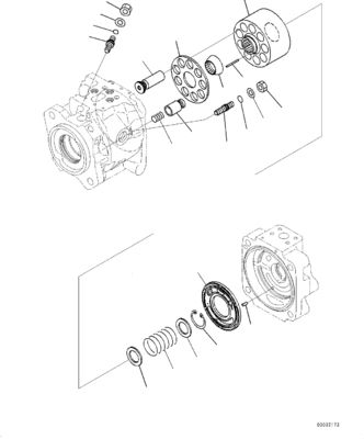 708-1W-01741 708-1W-00741 708-1W-00740 Pour Komatsu WA430-6 pompe hydraulique pompe principale pompe chargeuse pompe après-vente
