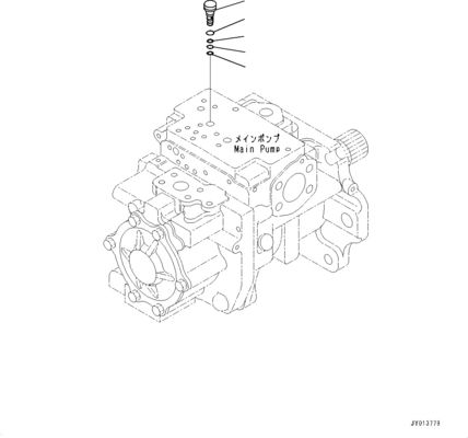 708-1H-00260 708-1H-01260 Pour le bulldozer Komatsu D375A-6 D375A-6R Pompe hydraulique principale