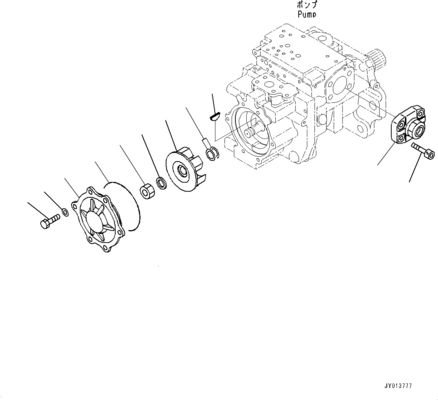 708-1H-00260 708-1H-01260 Pour le bulldozer Komatsu D375A-6 D375A-6R Pompe hydraulique principale