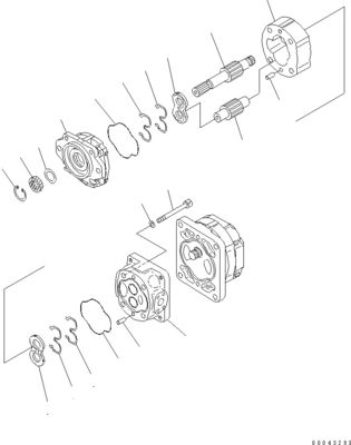 705-52-30A00 705-14-32731 Pour les bulldozers Komatsu D155A-6 D155AX-6 Pompes hydrauliques Pompes à pistons