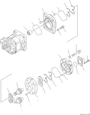 705-52-30A00 705-14-32731 Pour les bulldozers Komatsu D155A-6 D155AX-6 Pompes hydrauliques Pompes à pistons