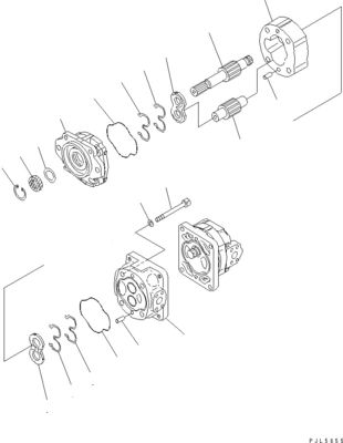 705-52-30920 705-14-34540 Pour le bulldozer Komatsu D275A-5D D275AX-5 D275A-5R Pompes hydrauliques Pompes à piston