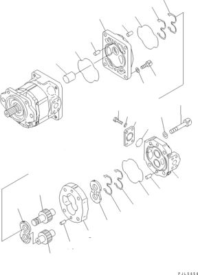 705-52-30920 705-14-34540 Pour le bulldozer Komatsu D275A-5D D275AX-5 D275A-5R Pompes hydrauliques Pompes à piston