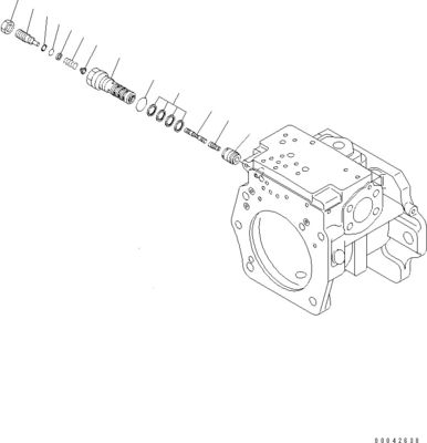708-1H-00250 708-1H-00251 Pour le bulldozer Komatsu D155AX-6 D155AX-6A Pompes hydrauliques principales