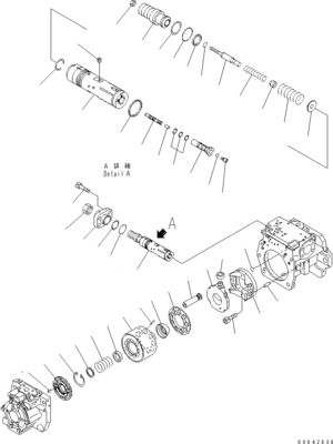 708-1H-00250 708-1H-00251 Pour le bulldozer Komatsu D155AX-6 D155AX-6A Pompes hydrauliques principales