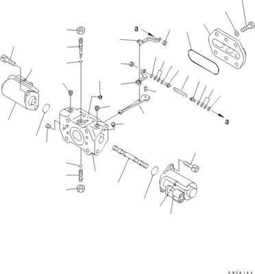 708-1H-00021 708-1H-01021 708-1H-04111 Pour le bulldozer Komatsu D275AX-5 Pompes hydrauliques principales ÉQUIPEMENT de travail d'origine