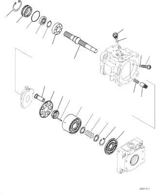 708-1T-00552 708-1T-01552 708-1T-04150 Pour le bulldozer Komatsu D39EX-22 D39PX-22 D31EX-22 Pompes hydrauliques de divertissement