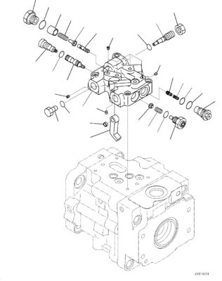708-1T-00552 708-1T-01552 708-1T-04150 Pour le bulldozer Komatsu D39EX-22 D39PX-22 D31EX-22 Pompes hydrauliques de divertissement