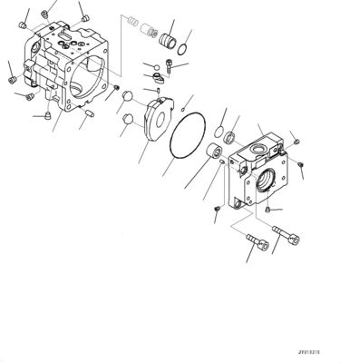 708-1T-00552 708-1T-01552 708-1T-04150 Pour le bulldozer Komatsu D39EX-22 D39PX-22 D31EX-22 Pompes hydrauliques de divertissement