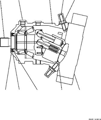 417-18-31201 417-18-31202 417-18-31203 Pour le chargeur de roues Komatsu WA200-5 WA200PT-5 moteur hydraulique HST pompe