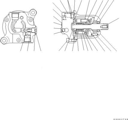 418-03-33241 4180333241 Pour les chargeurs à roues Komatsu WA100-5 WA150-5 WA200-5 WA270 Moteur de ventilateur hydraulique