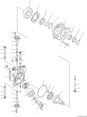 706-7H-01101 706-7H-12310 706-7H-01100 Pour le bulldozer Komatsu D155AX-6 D155AX-7 Moteur hydraulique HST PUMPE Après-vente