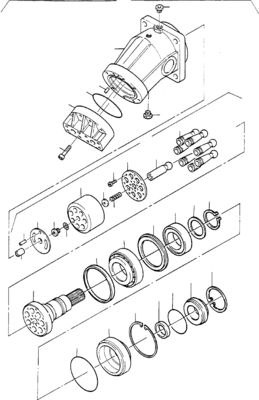 65489140 Pour les excavateurs Komatsu PC3000-6 4000-6 7000-6 8000-6 MOTEUR DE VÉROITÉ hydraulique Moteur de conduite